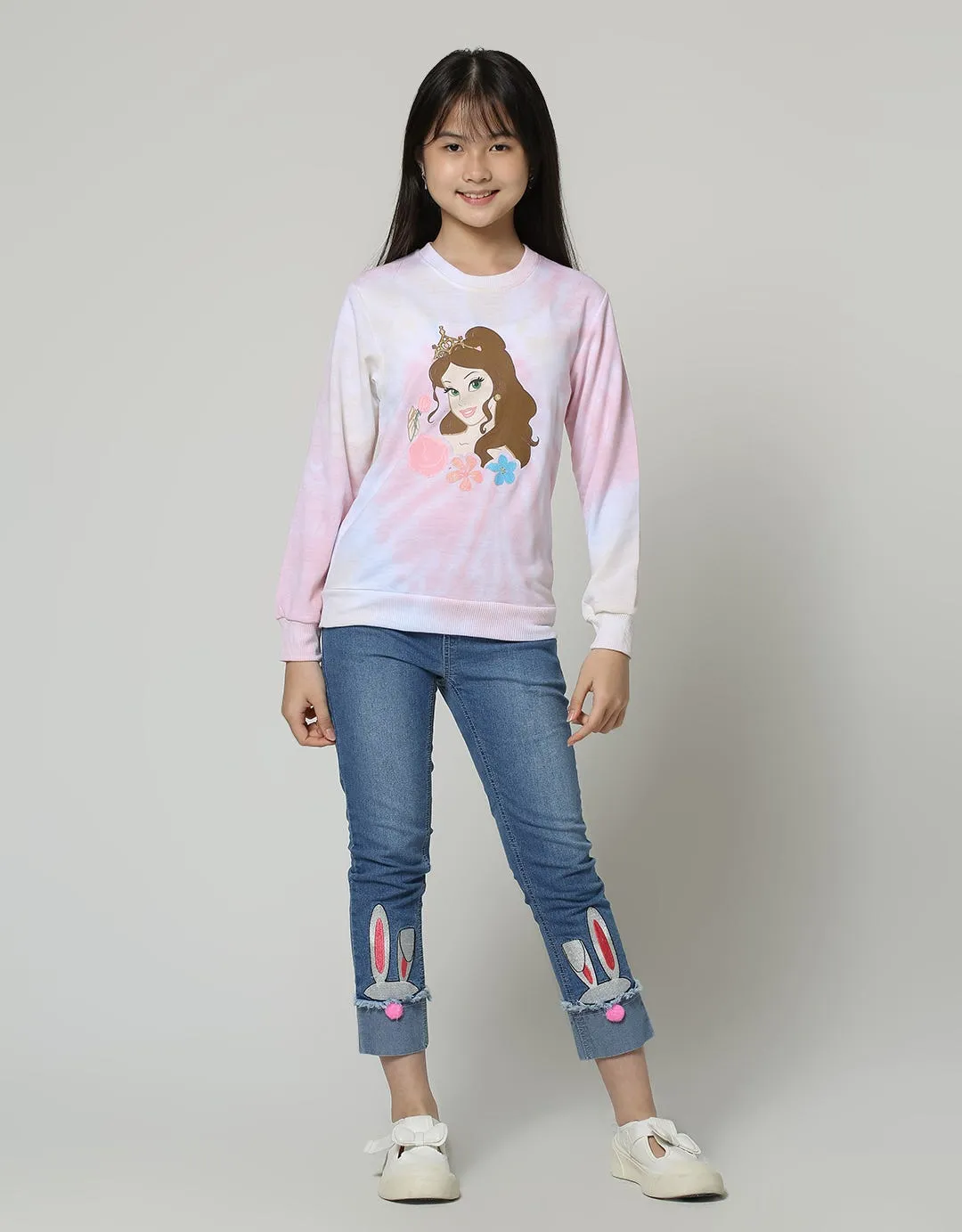 Aero Denim Long Pants Bunny Aplikasi