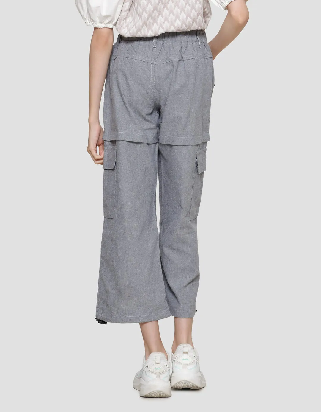 Aero Woven Wideleg Meow Celana Panjang Anak Perempuan