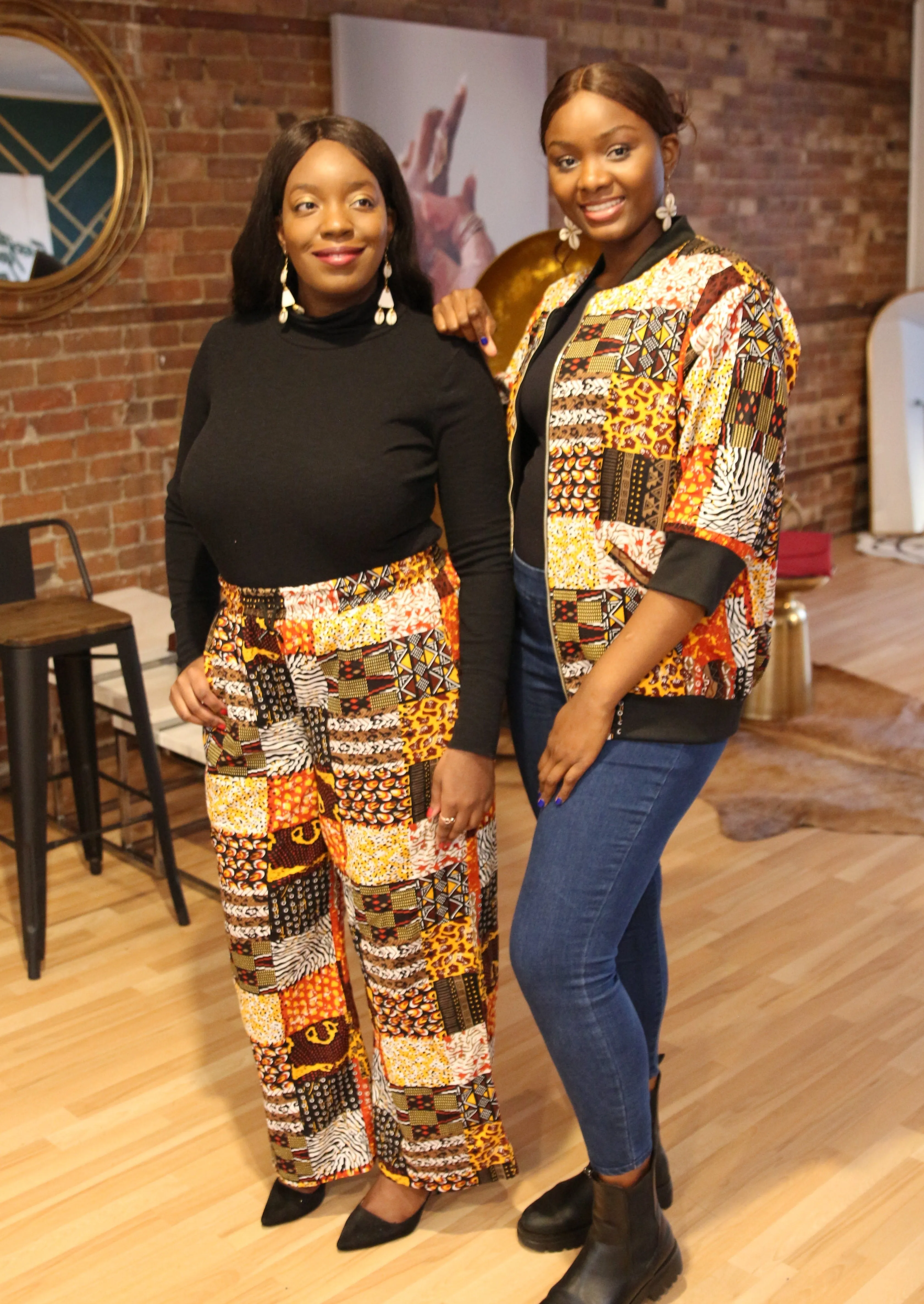 Amalah african print bomber jacket