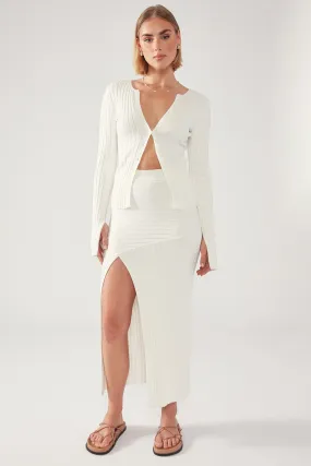 Amy Diagonal Knit Maxi Skirt
