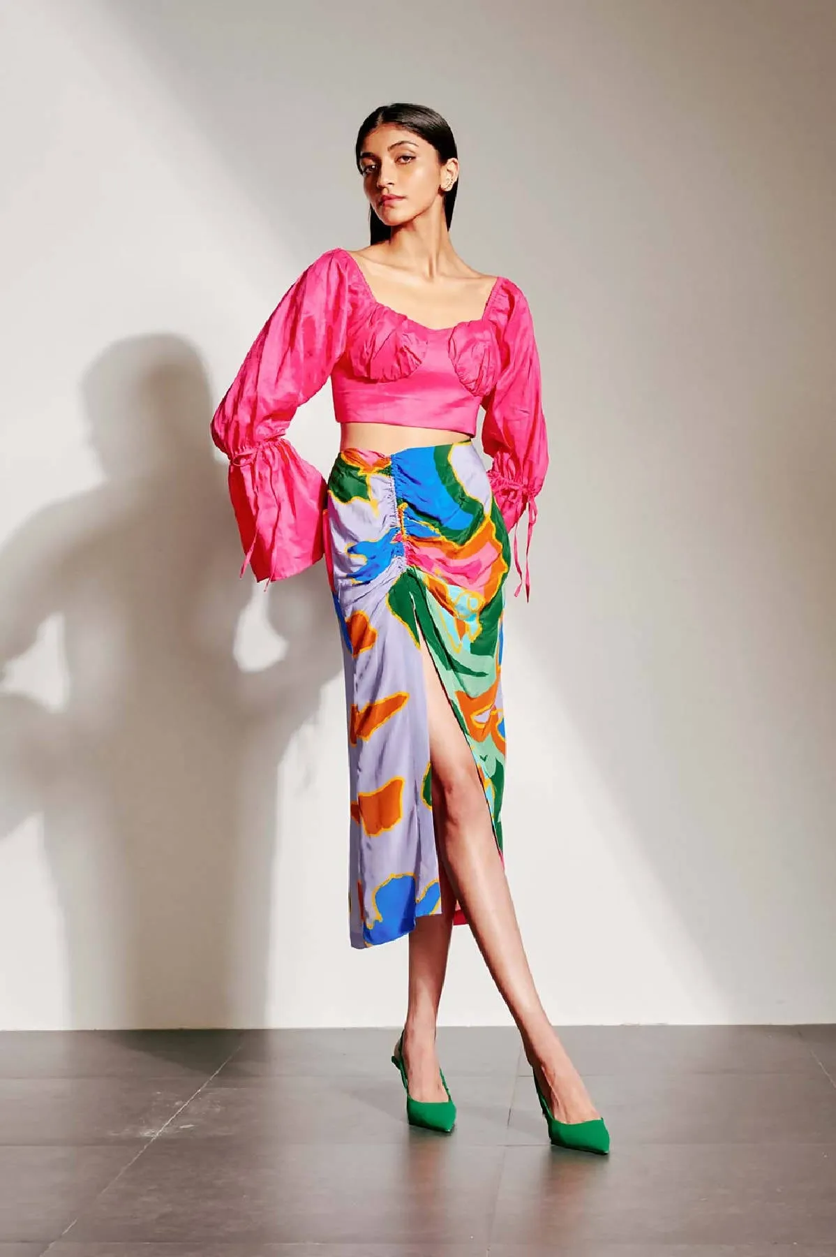 Arch Ruched Skirt
