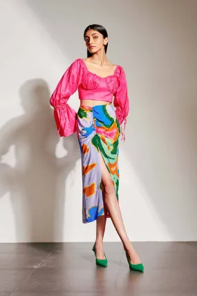 Arch Ruched Skirt