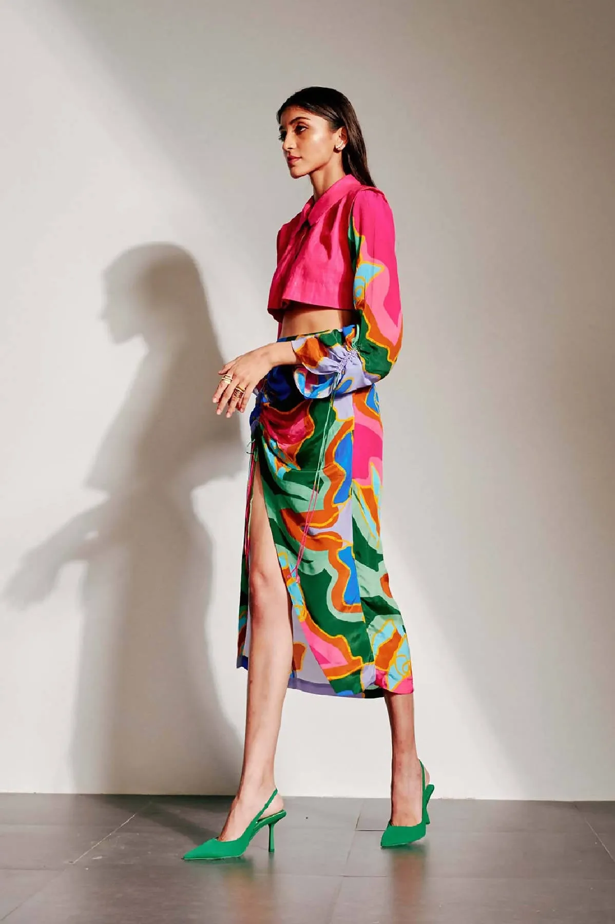 Arch Ruched Skirt