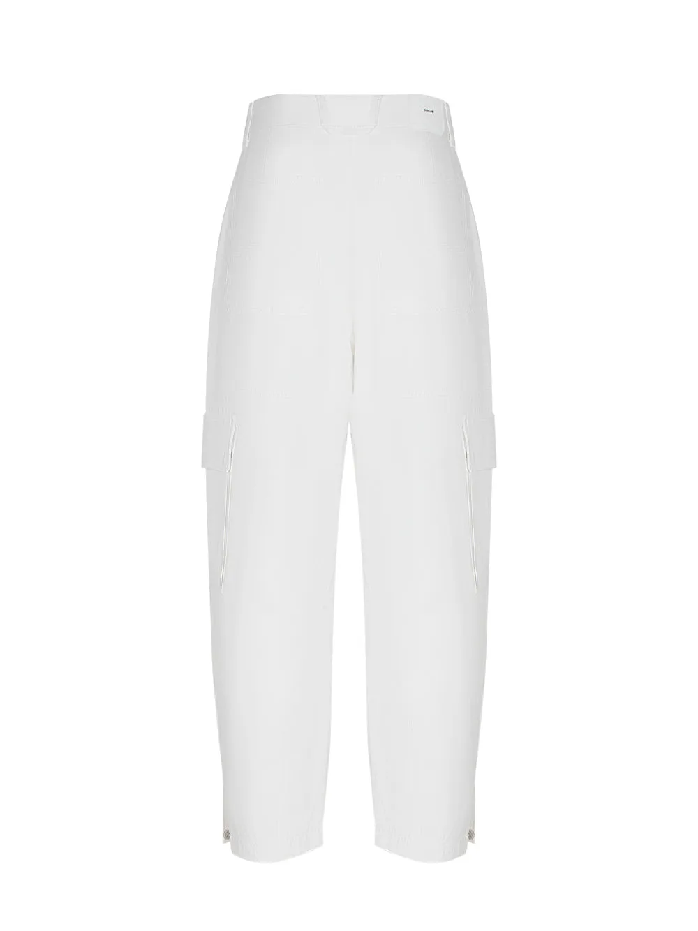 Balloon Denim Cargo Pants (White)