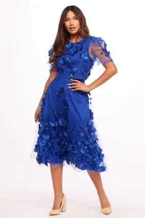 BLUE COSMOS SKIRT