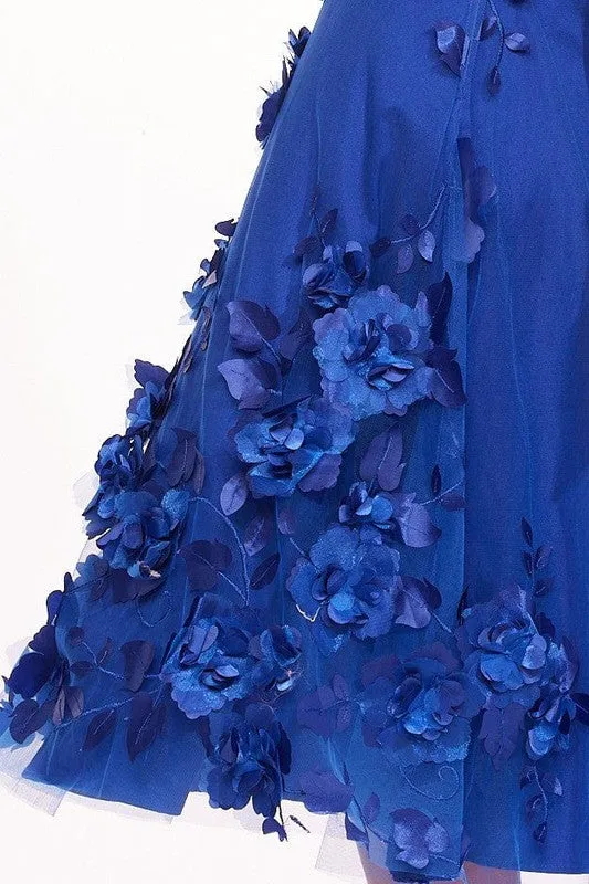 BLUE COSMOS SKIRT
