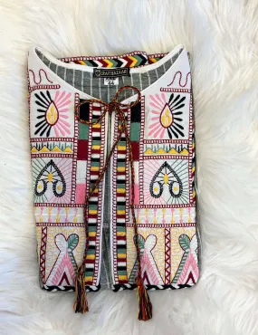 Bohemian Dress Style Cotton Coat [Gray]