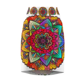 Bohemian Mandala Skirt - Vibrant Purple & Azure