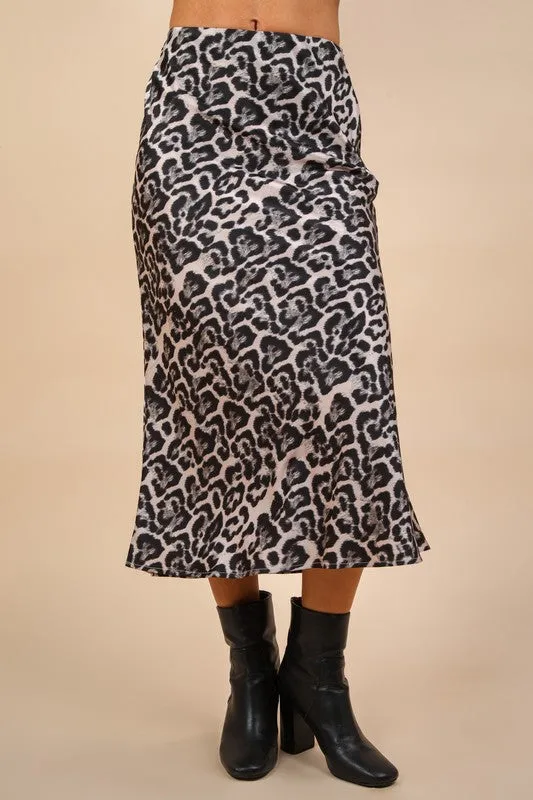Britt's Fave Midi Skirt   Black Leo