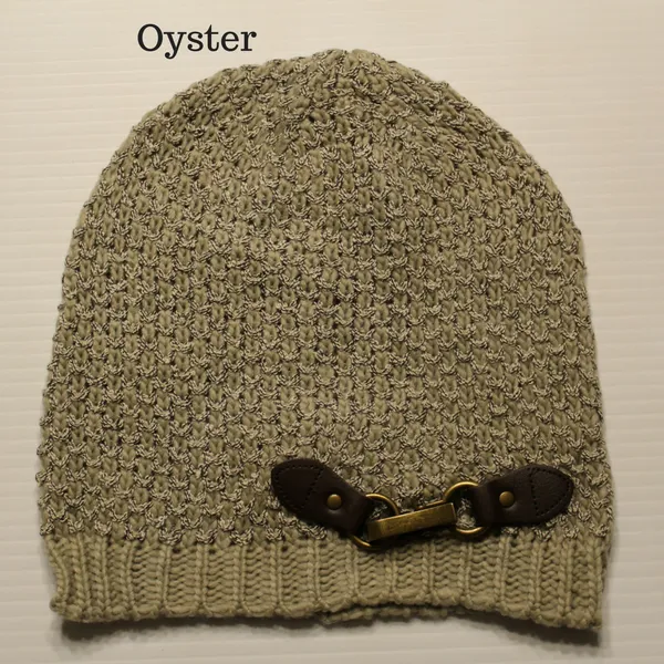 Bumble Knit Hat with Buckle by Simply Noelle