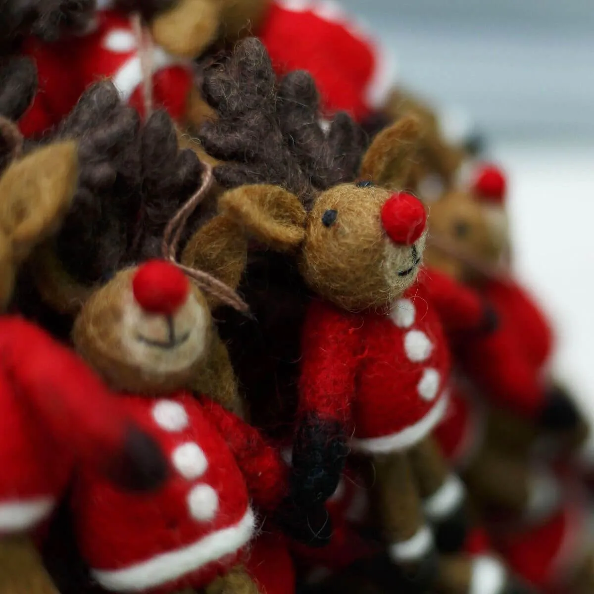 Christmas Jumper Rudolph Hanging Decoration by Felt So Good