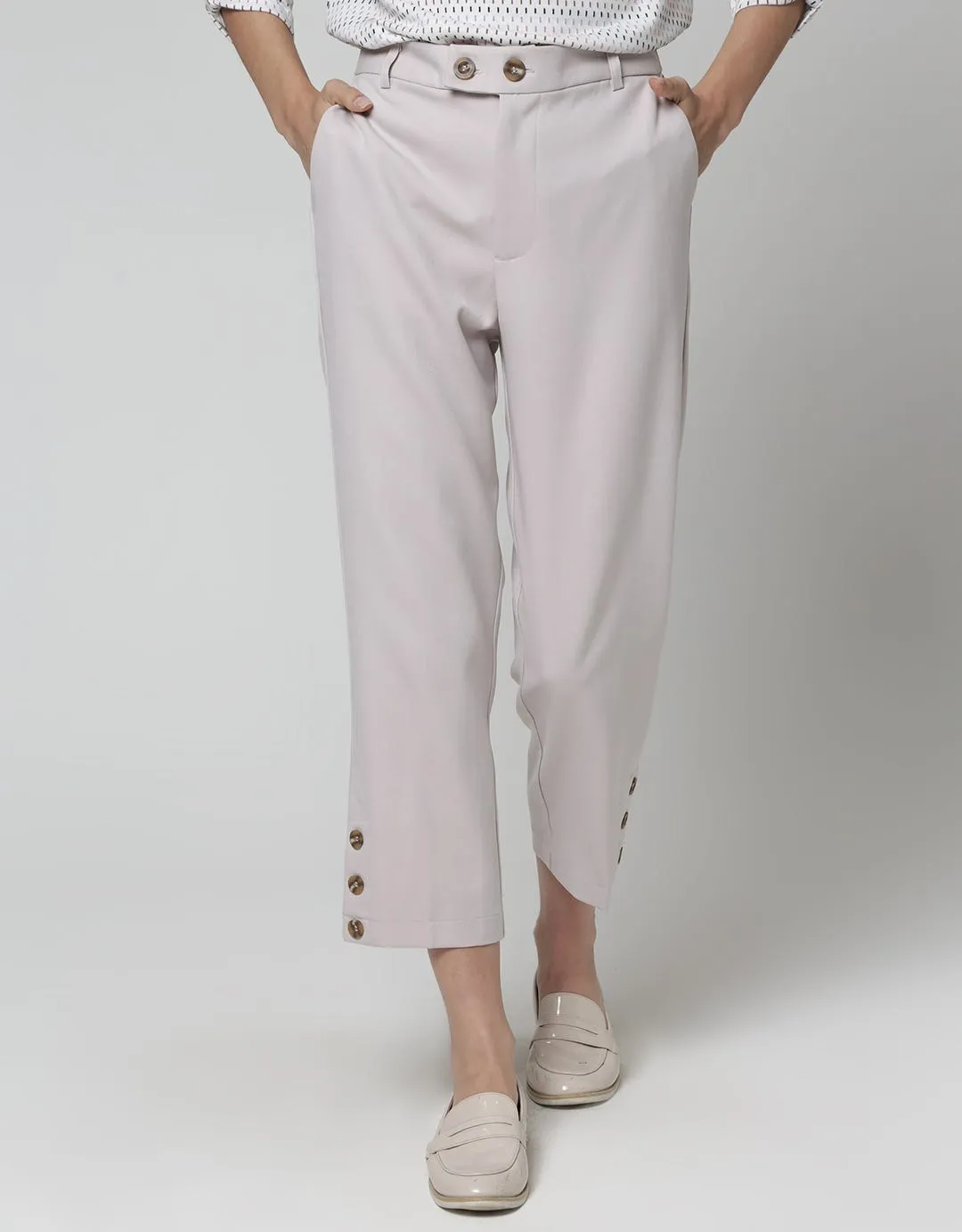 Connexion Long Pants Vlntn With Button Details