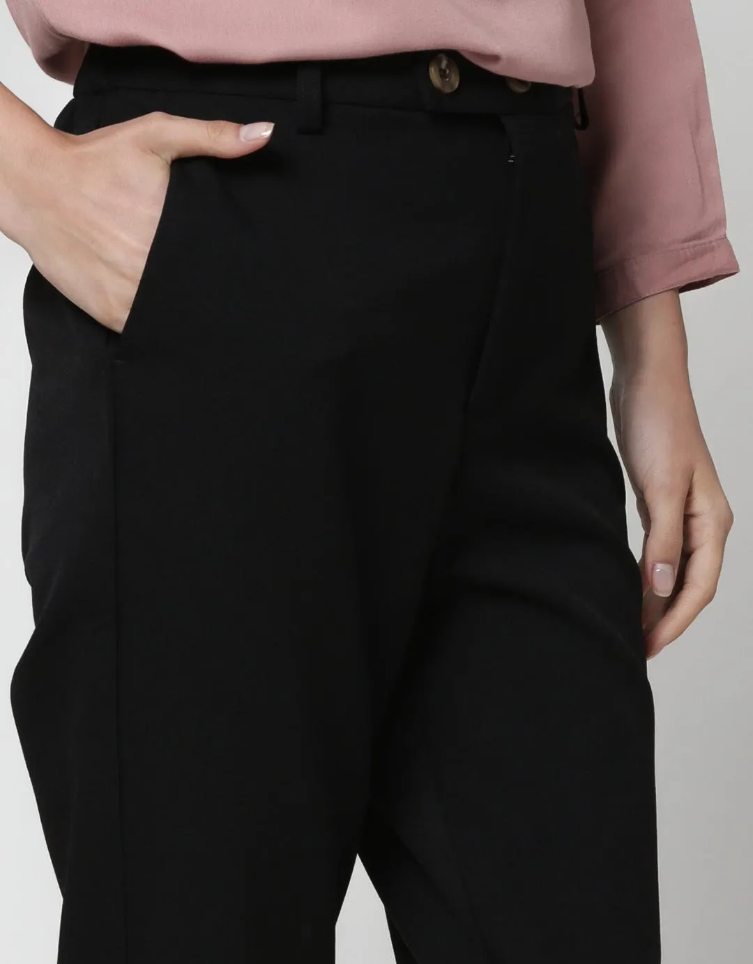 Connexion Long Pants Vlntn With Button Details