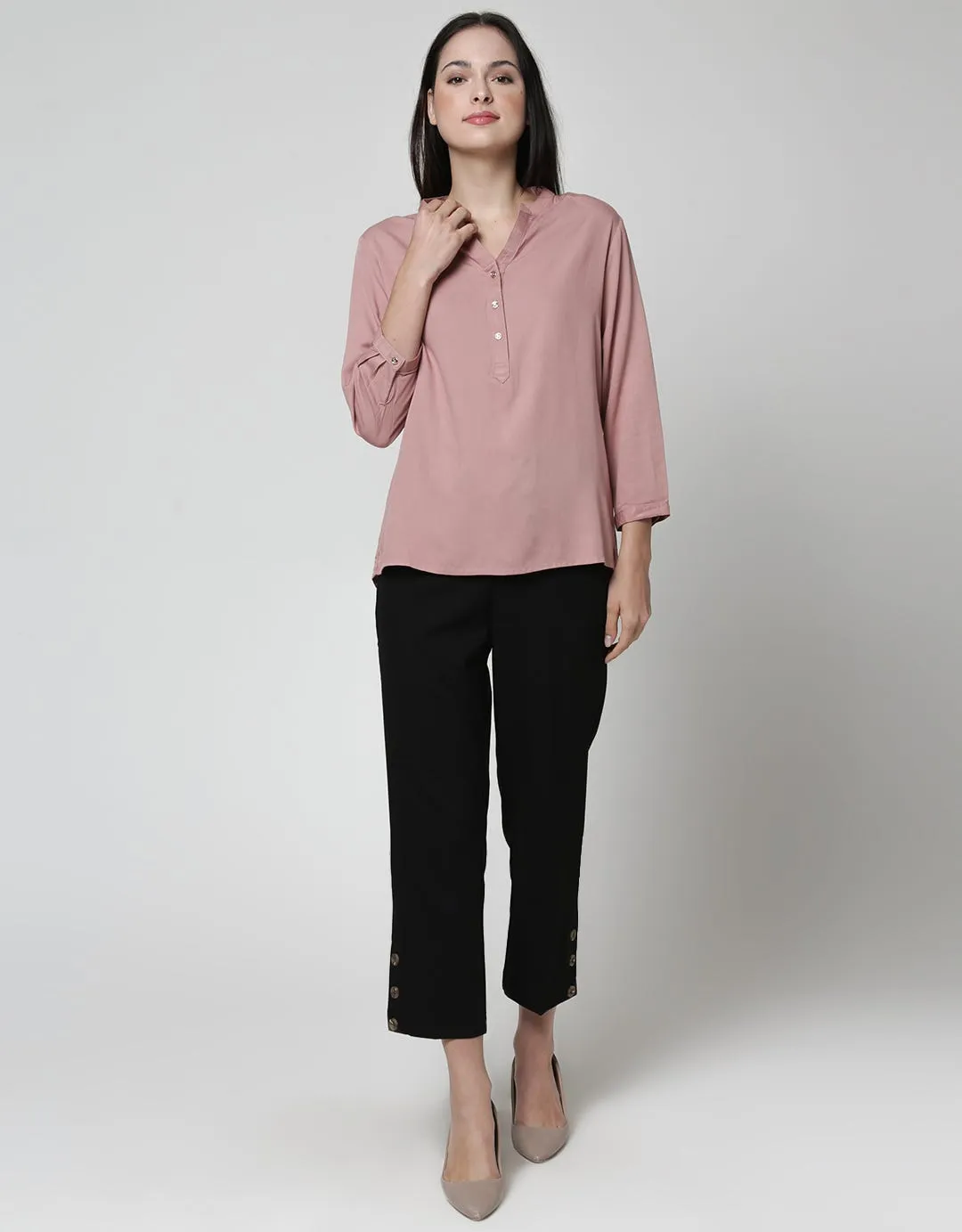 Connexion Long Pants Vlntn With Button Details