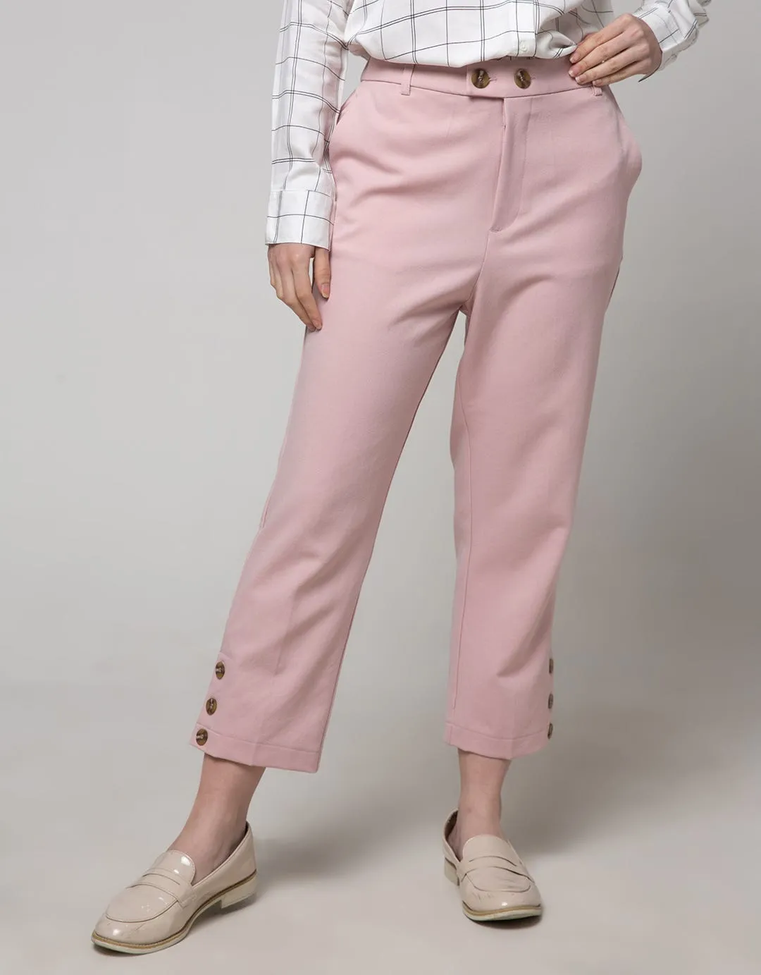 Connexion Long Pants Vlntn With Button Details