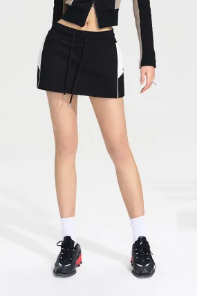 Cotton Tennis Skirt with Drawstring