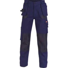 DNC Duratex Cotton Duck Weave Tradies Cargo Pants with Twin Holster Tool Pocket (3337)