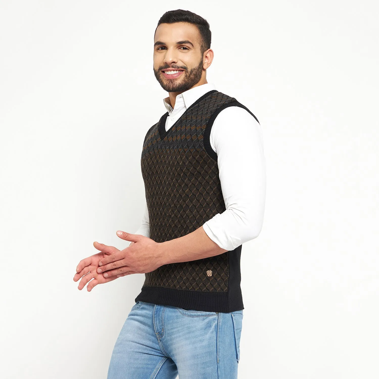 Duke Stardust Men Sleeveless Reversible Sweater (SDS2041)