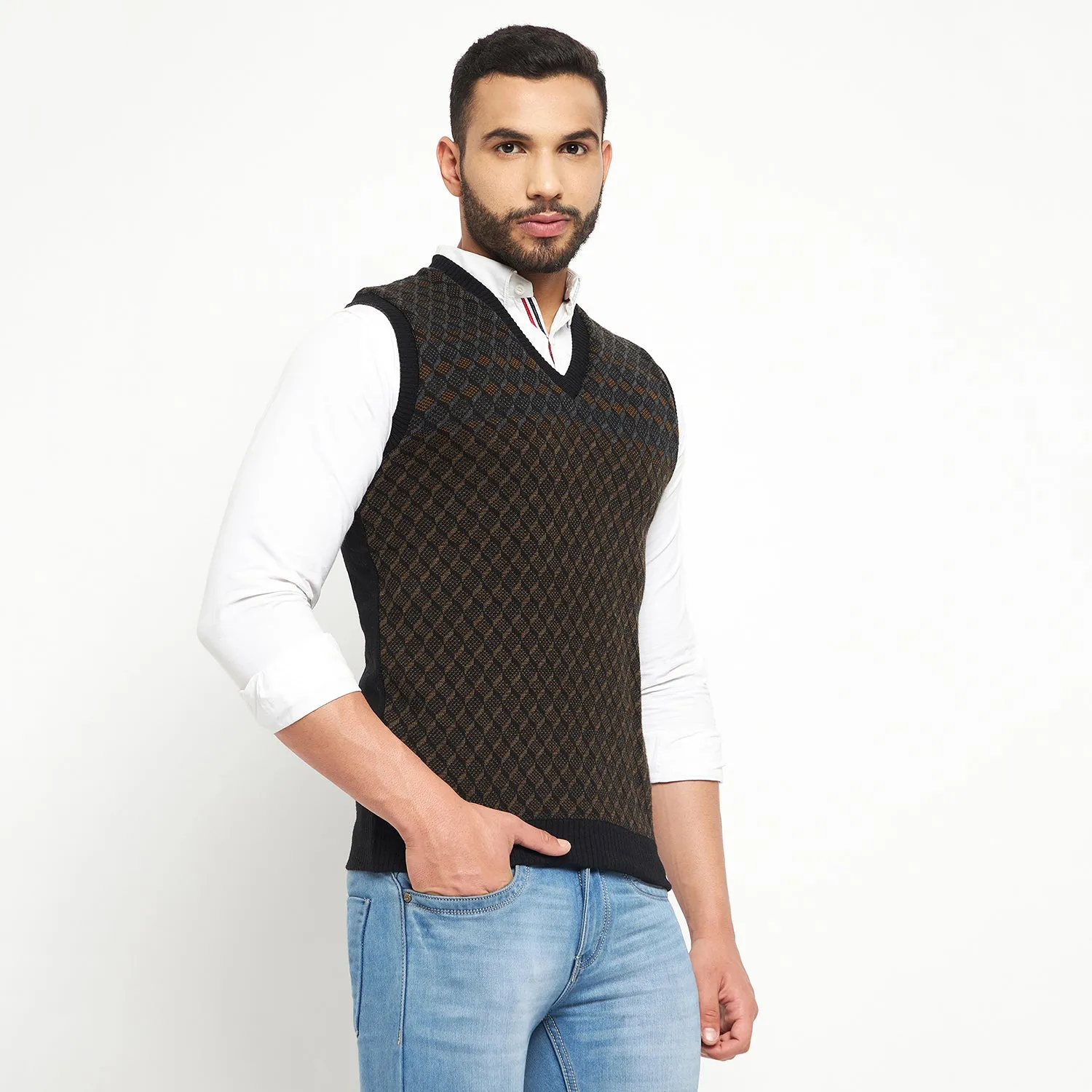 Duke Stardust Men Sleeveless Reversible Sweater (SDS2041)