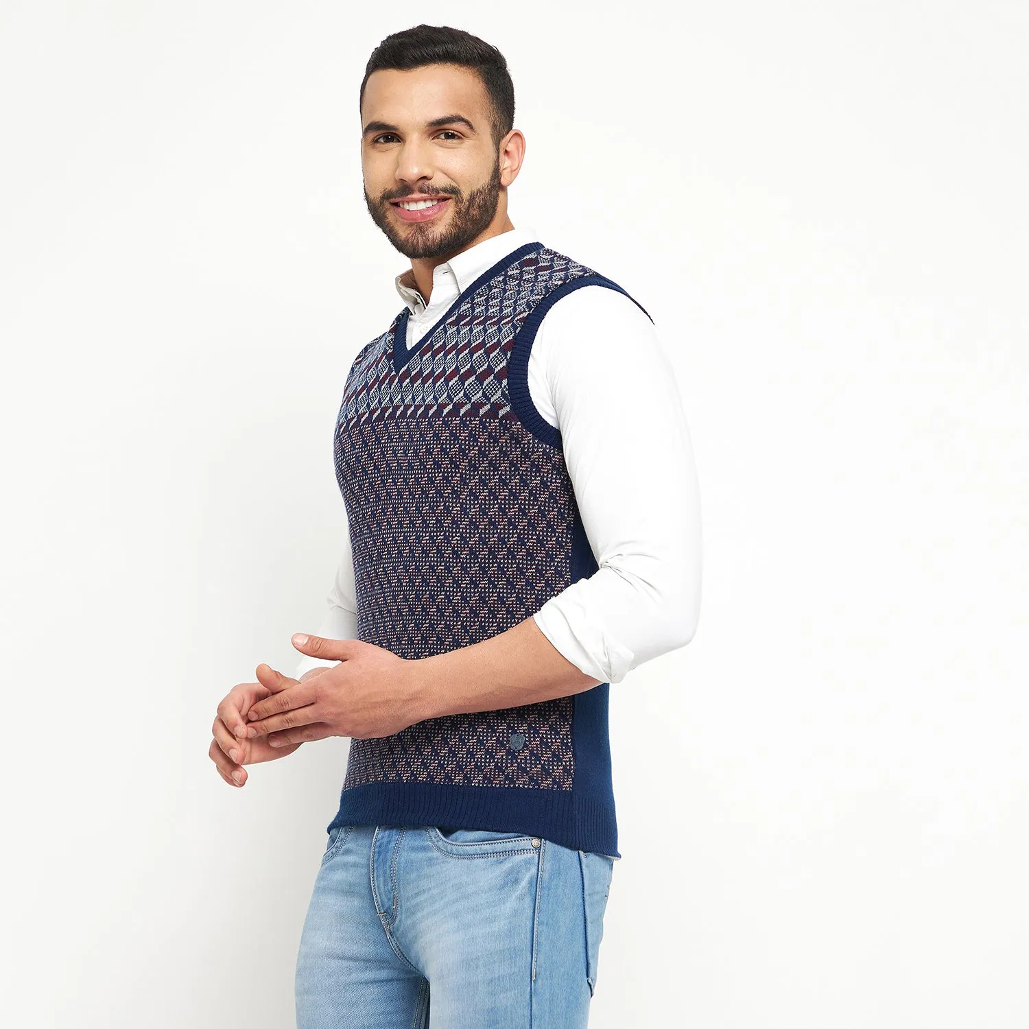 Duke Stardust Men Sleeveless Reversible Sweater (SDS2041)