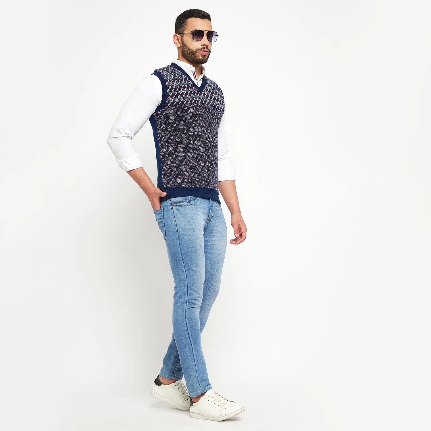 Duke Stardust Men Sleeveless Reversible Sweater (SDS2041)
