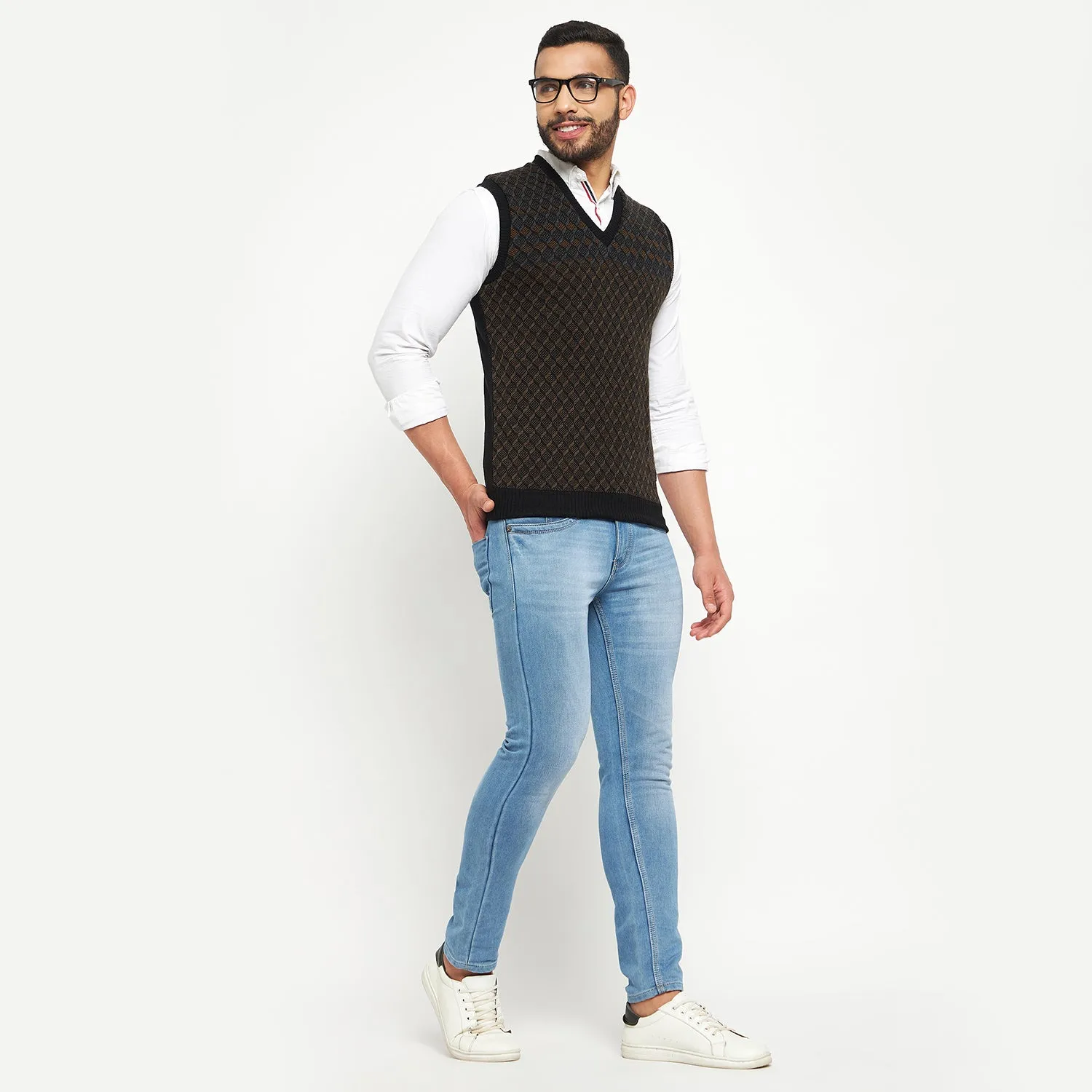 Duke Stardust Men Sleeveless Reversible Sweater (SDS2041)