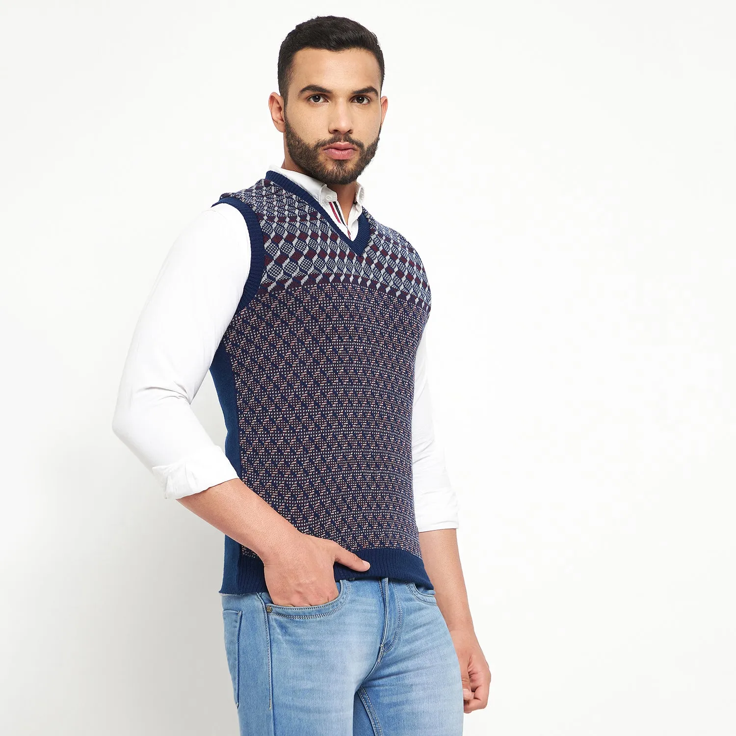 Duke Stardust Men Sleeveless Reversible Sweater (SDS2041)