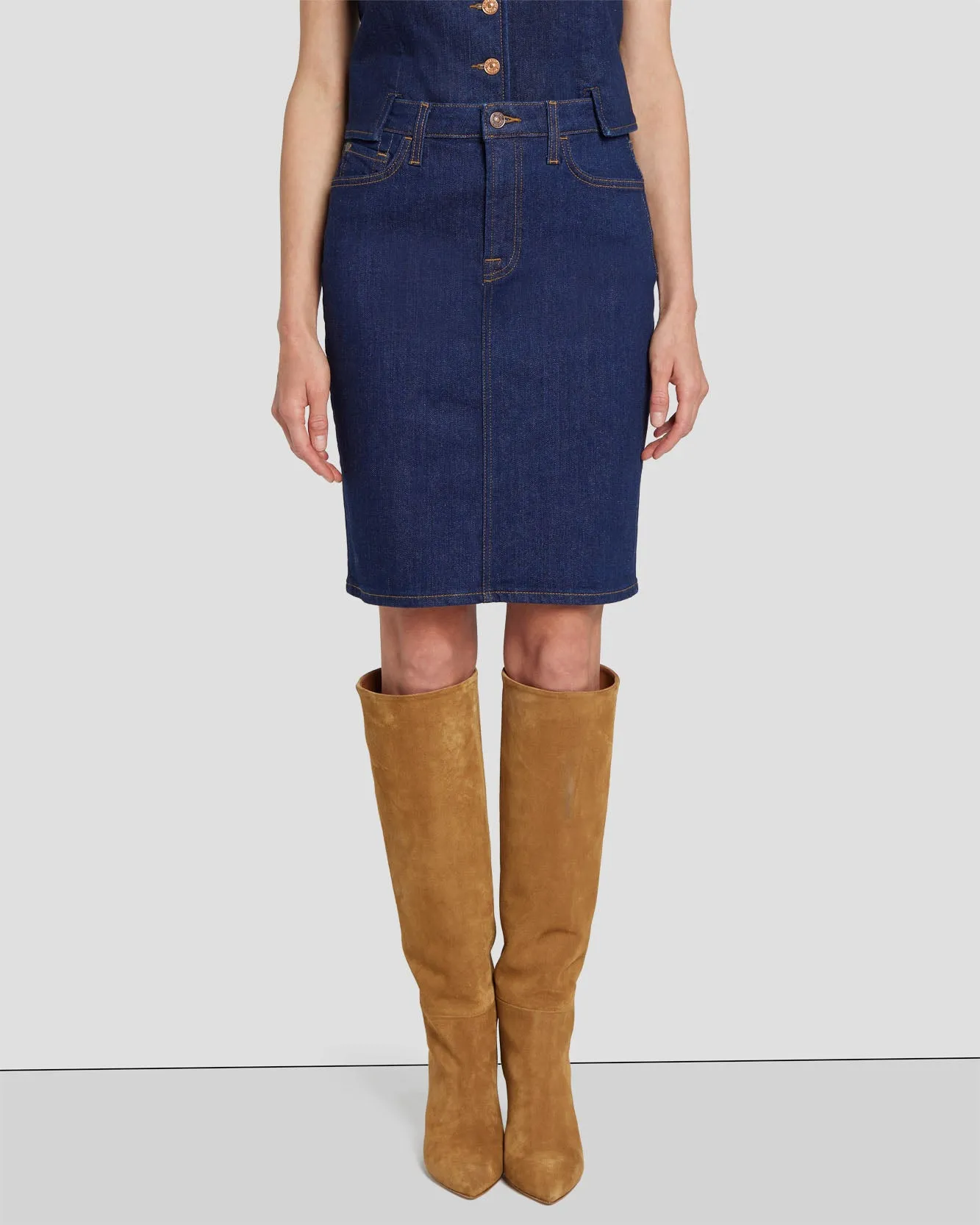 Easy Pencil Skirt in Magnolia