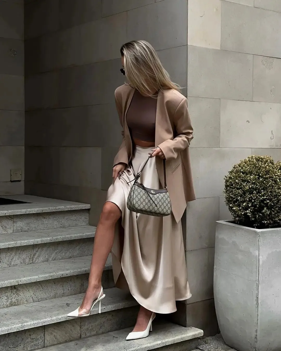 Elegant Flared Monica Maxi Skirt