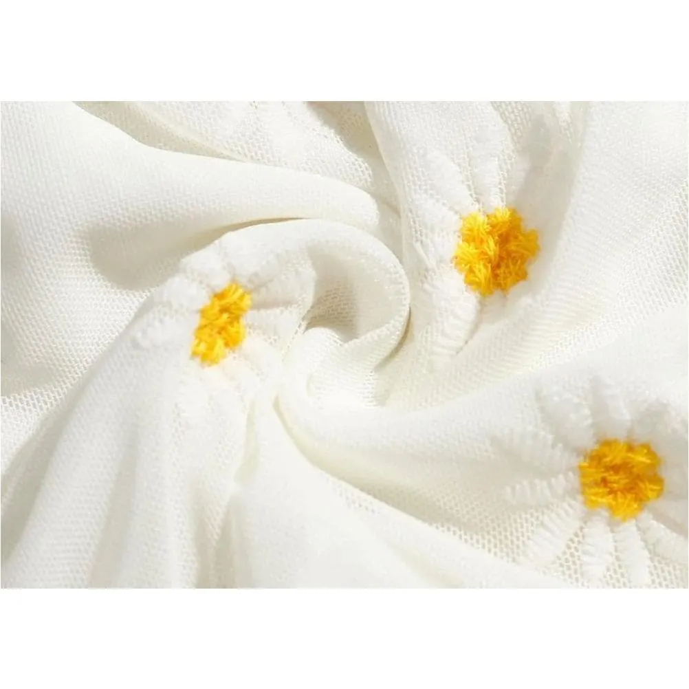 ELEGANT FLORAL EMBROIDERY SKIRT