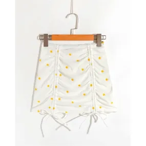 ELEGANT FLORAL EMBROIDERY SKIRT