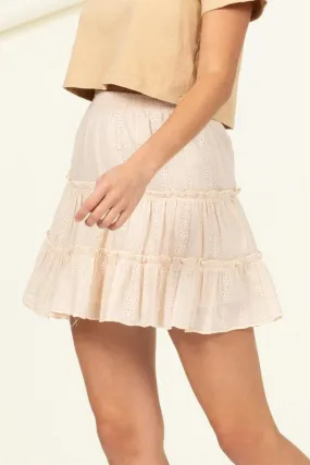 Forever Classy High Waist Tiered Mini Skirt