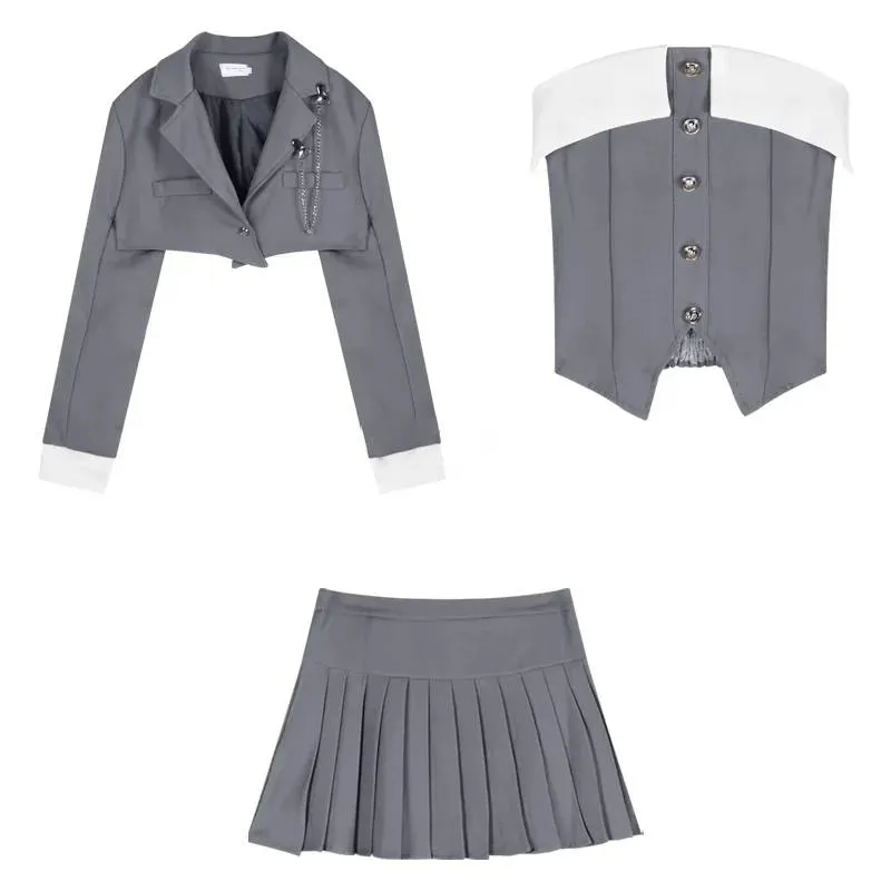 Forget About The Troubles Skirt Set
