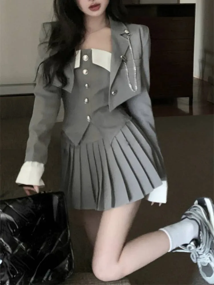 Forget About The Troubles Skirt Set
