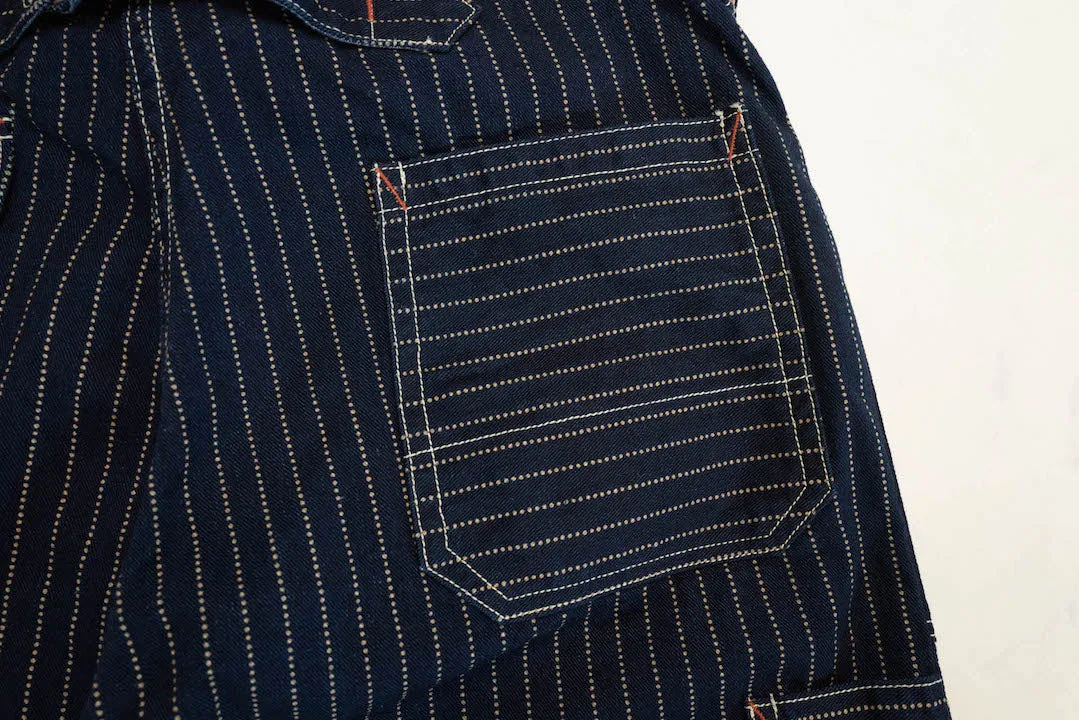 Freewheelers Indigo Wabash "Longshoreman" Trousers (Modern Straight Fit)