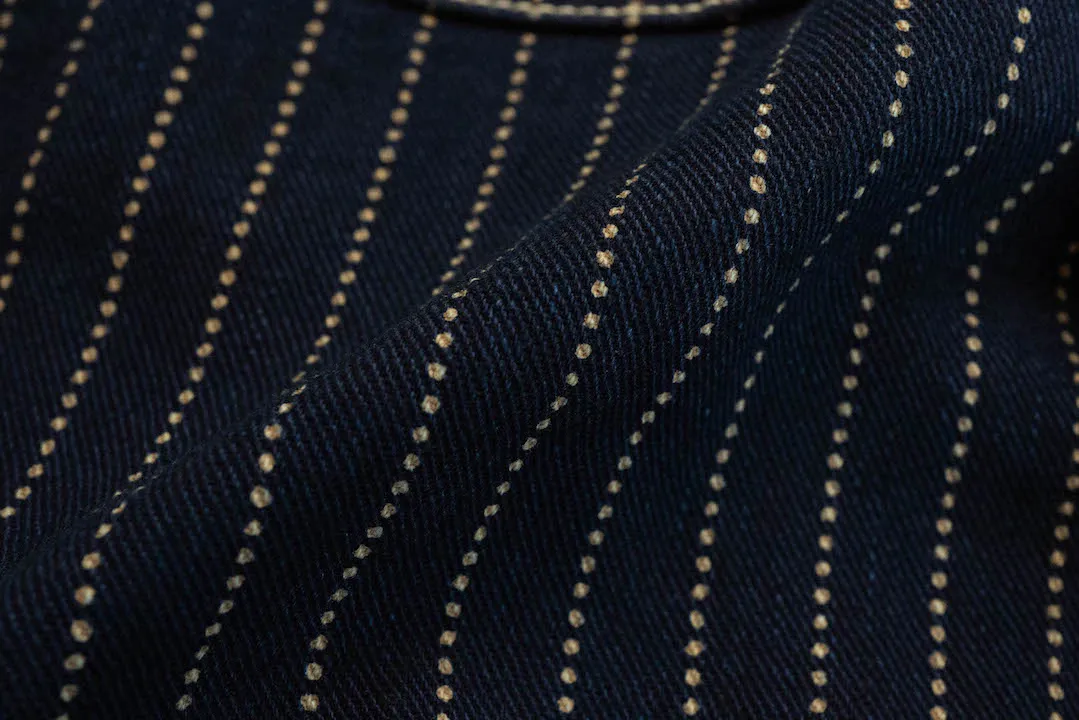 Freewheelers Indigo Wabash "Longshoreman" Trousers (Modern Straight Fit)