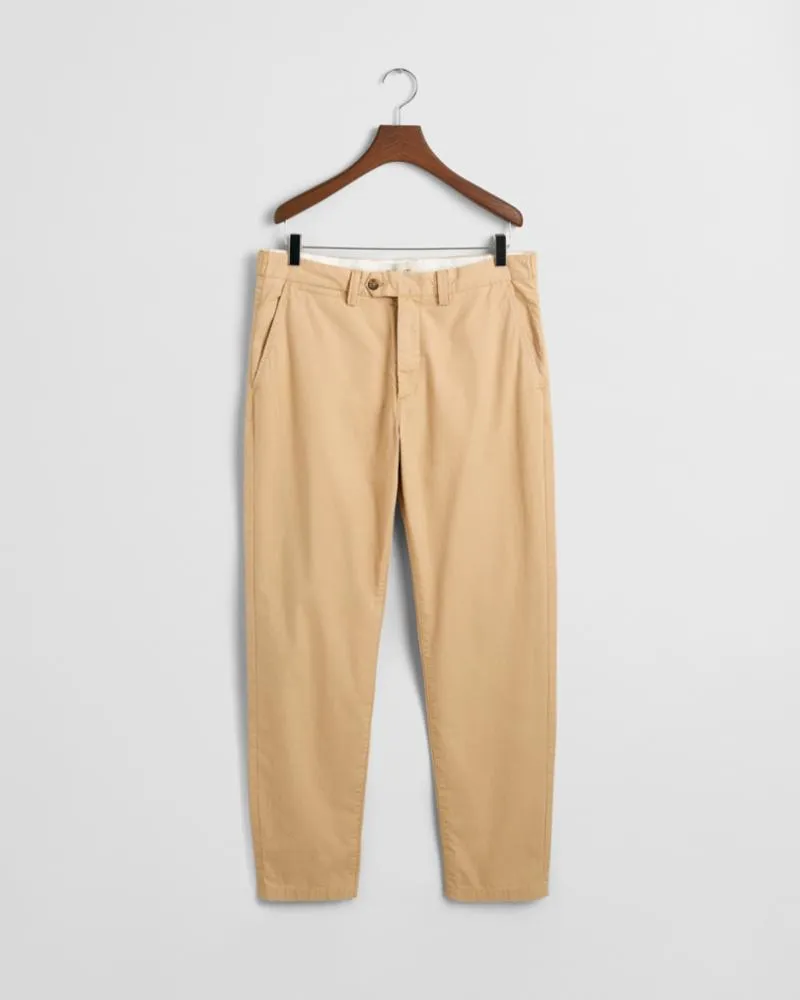 Gant Apparel Mens 1505328-REG TAPERED CANVAS CHINOS 232/OAK BEIGE