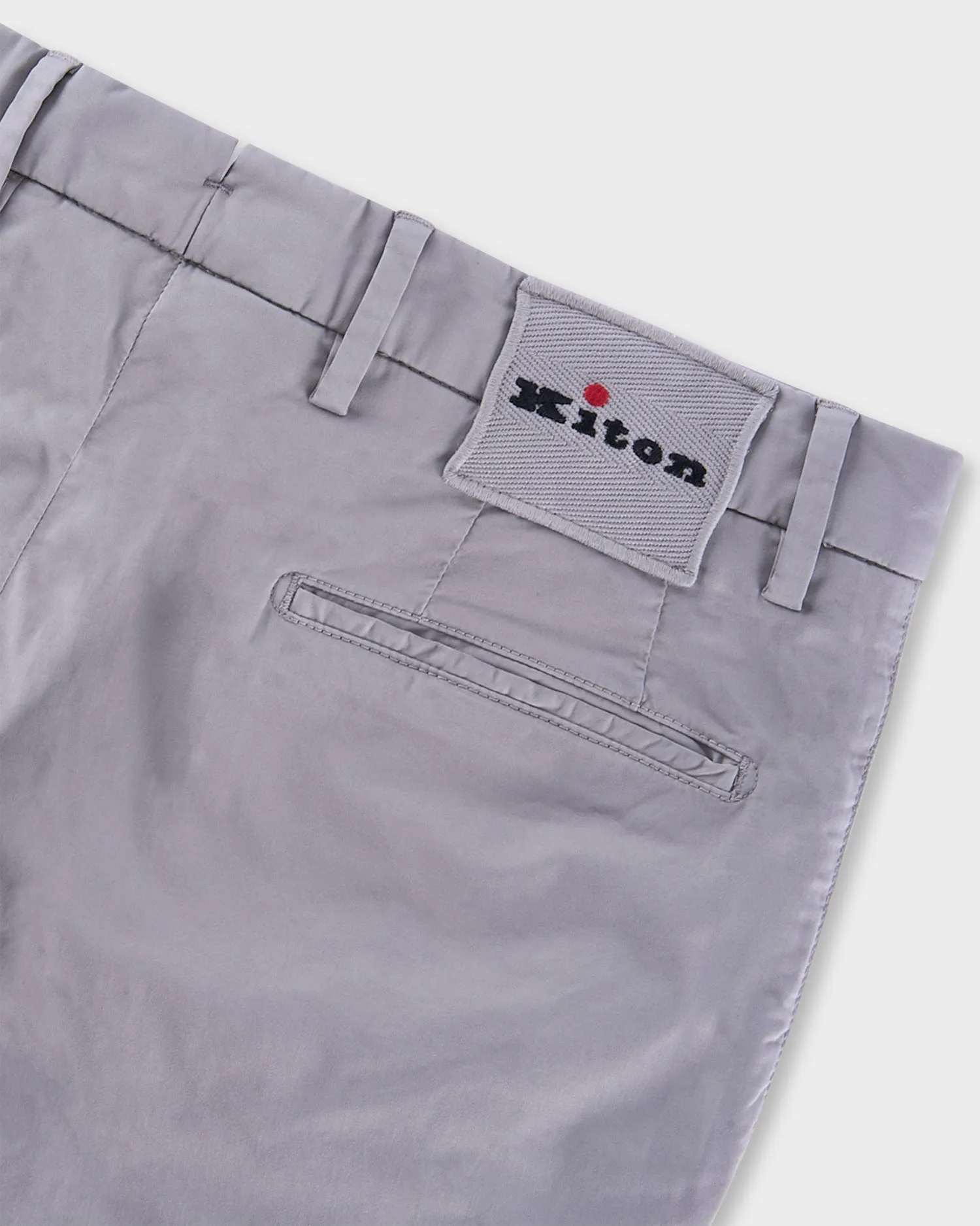 Grey Cotton Chinos