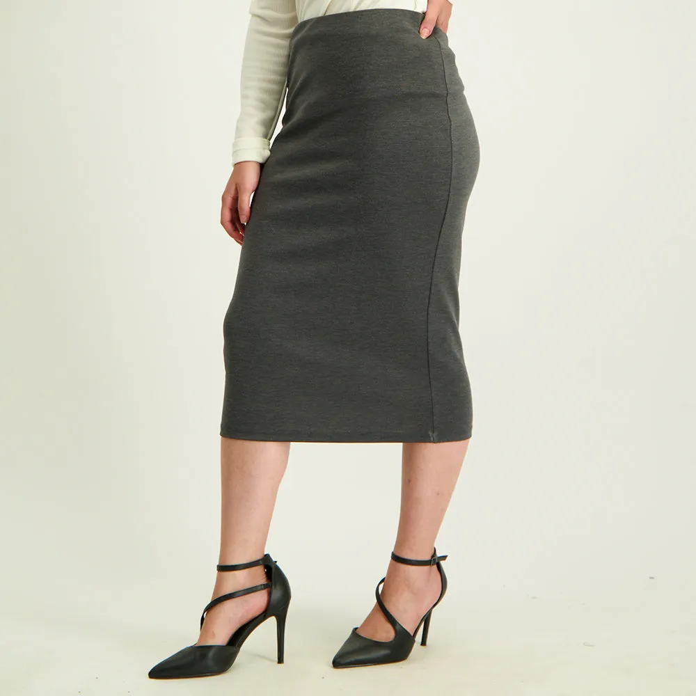Grey Pencil Skirt