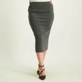 Grey Pencil Skirt