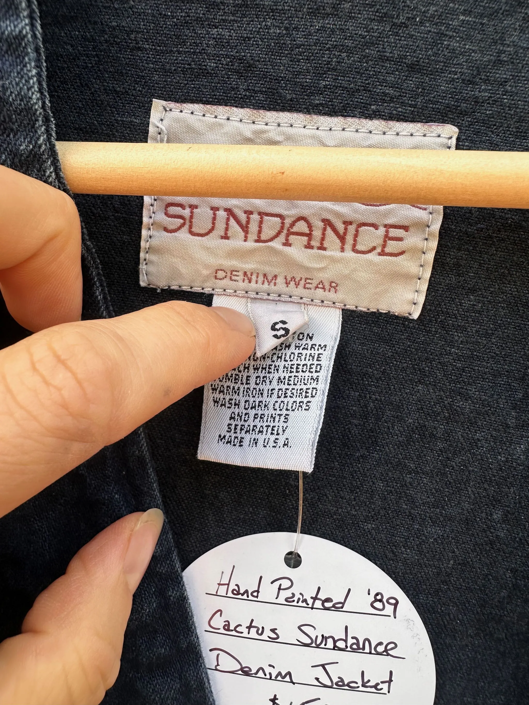 Hand Painted '89 Cactus Sundance Denim Jacket