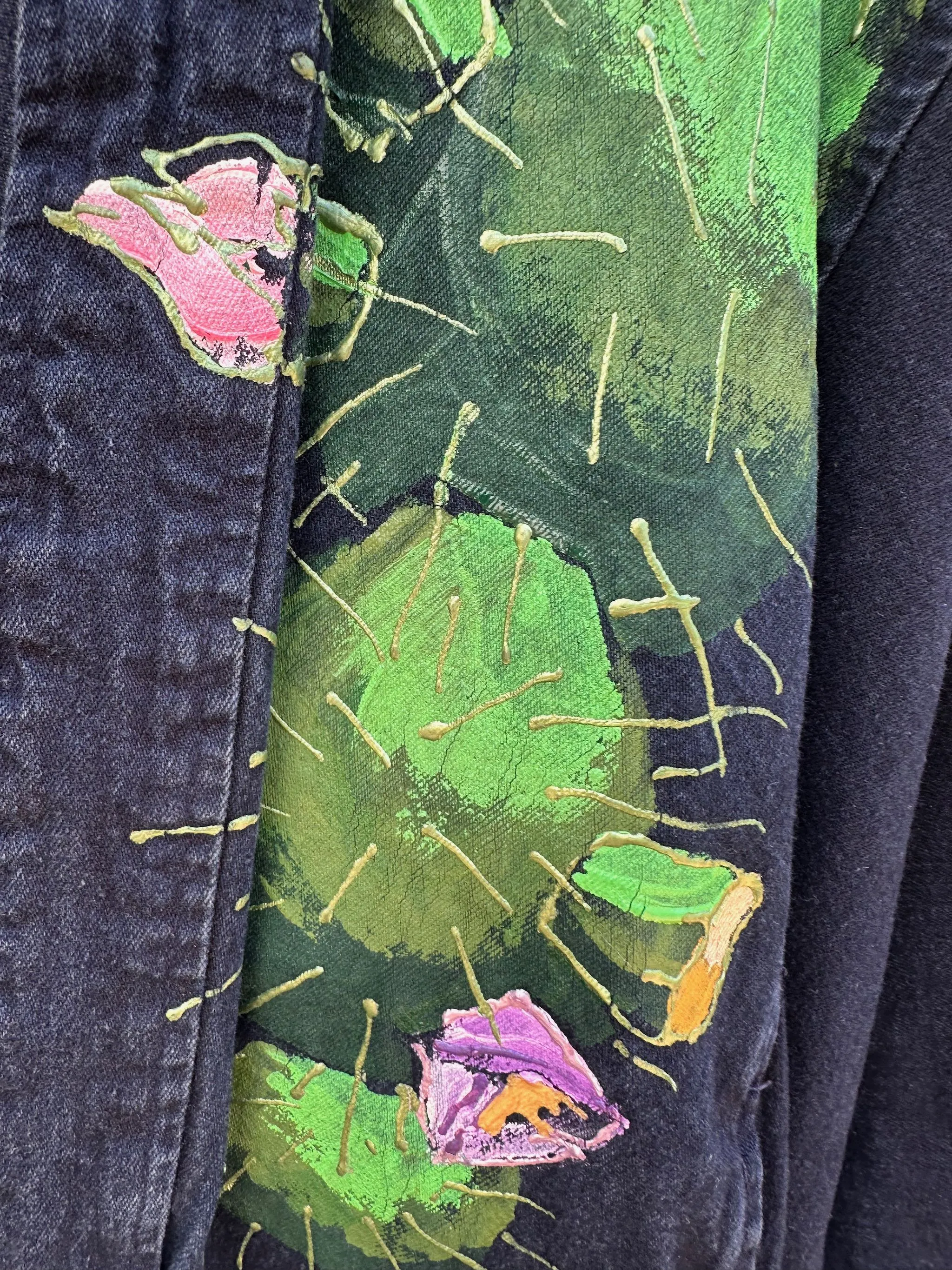 Hand Painted '89 Cactus Sundance Denim Jacket