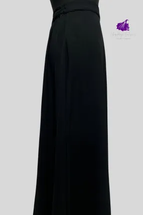 Hiba High Waist Skirt With Pockets-Black| Bestseller