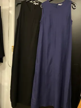 HIGH V-NECK MAXI LINEN JUMPER