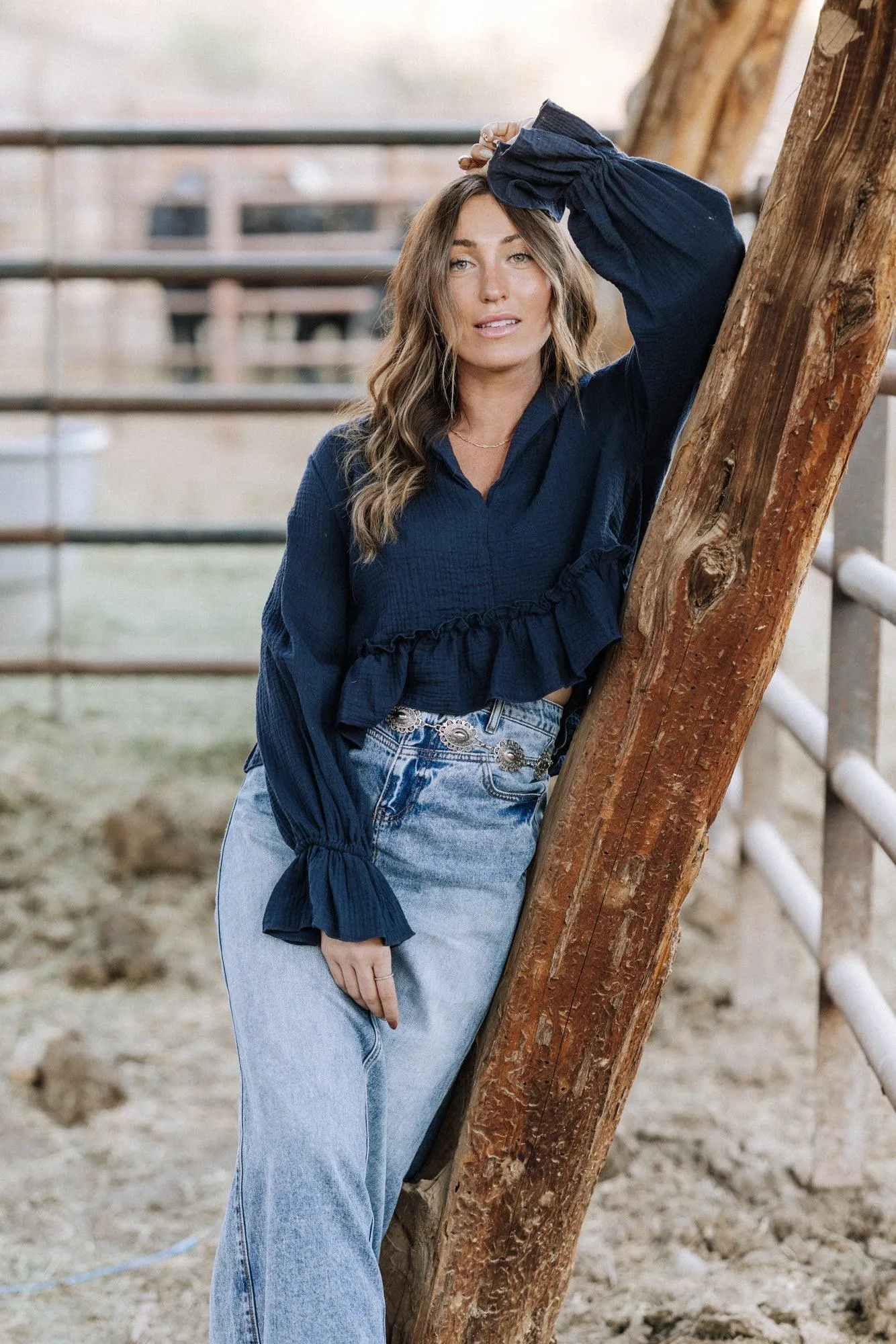Ira Denim Maxi Skirt