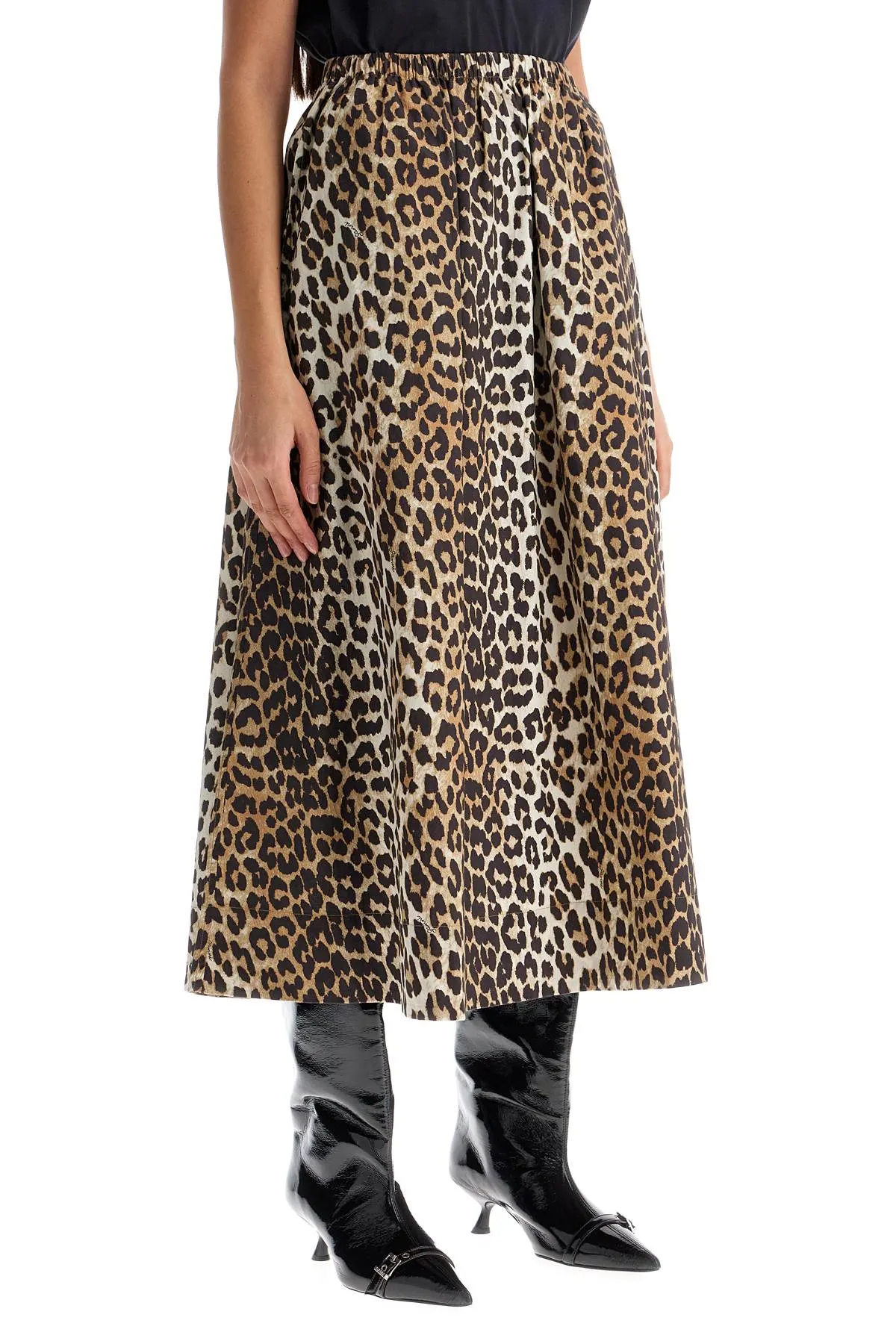 Leopard Print Maxi Skirt