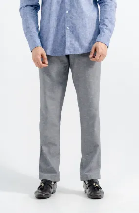 Linen Stretch Chino - Grey
