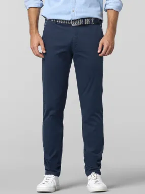 MEYER New York Trousers - 5054 Summer Stretch Twill Chinos - Navy