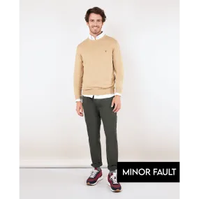 (Minor Fault) Green Basic Cotton Chinos