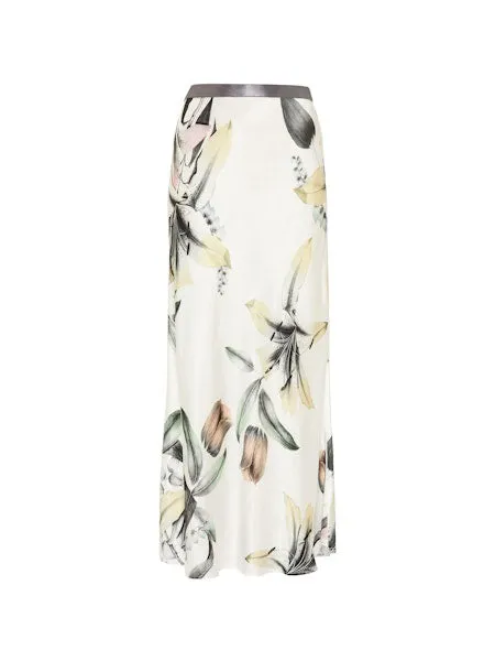 MIRTO 1956 - BOTANICAL PRINT MIDI SKIRT
